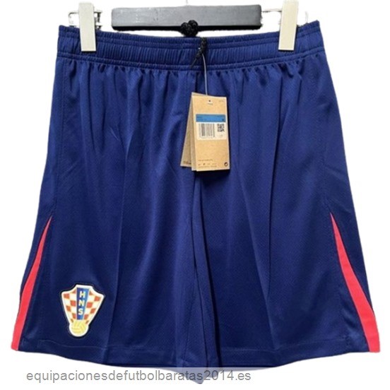 Nuevo 2ª Pantalones Croacia 2024 Azul Baratas